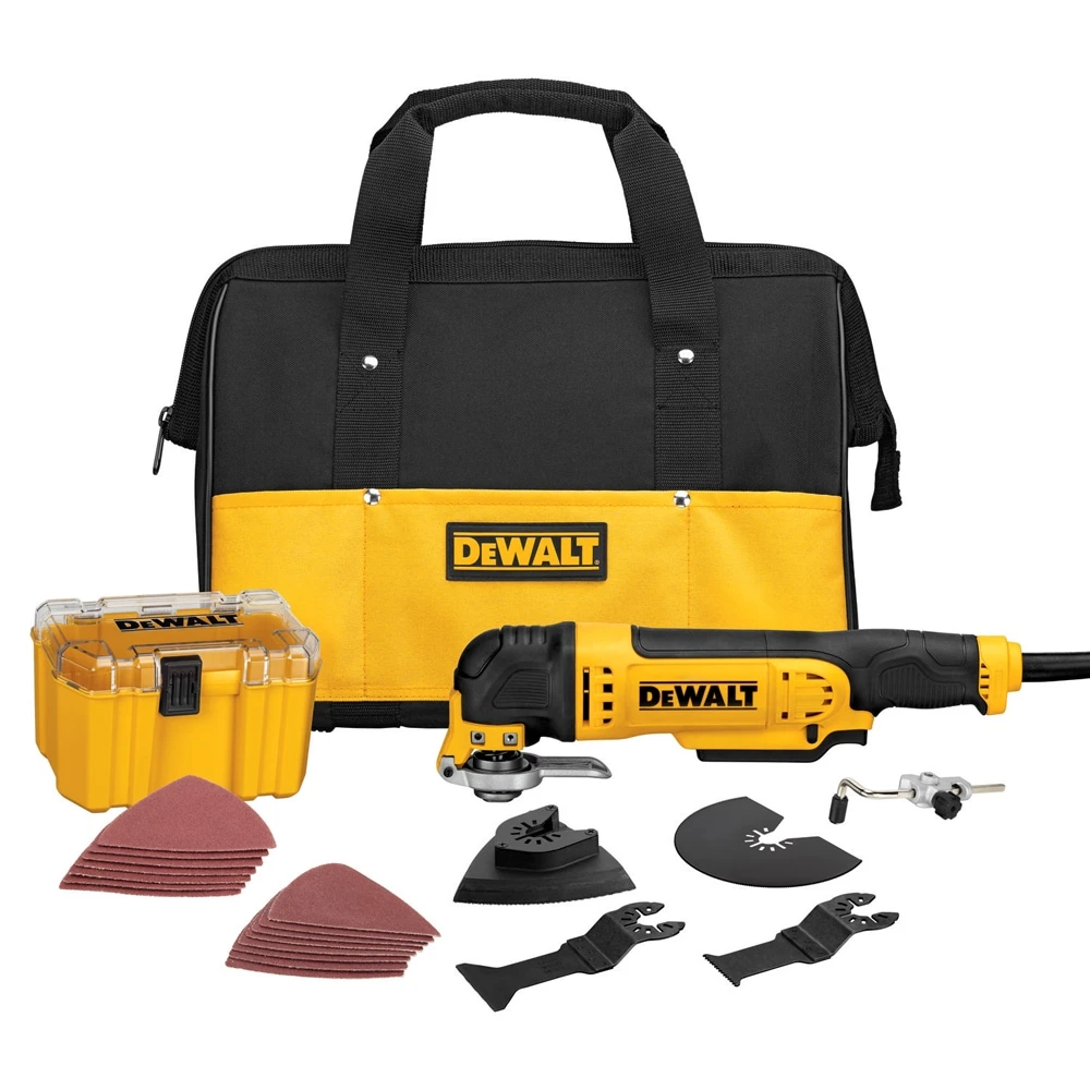 Buy π DEWALT Oscillating Tool Kits XR 29-Piece Brushless 3-Amp Variable Speed Oscillating Multi-Tool Kit with Soft Case π 1 Buy π DEWALT Oscillating Tool Kits XR 29-Piece Brushless 3-Amp Variable Speed Oscillating Multi-Tool Kit with Soft Case π
