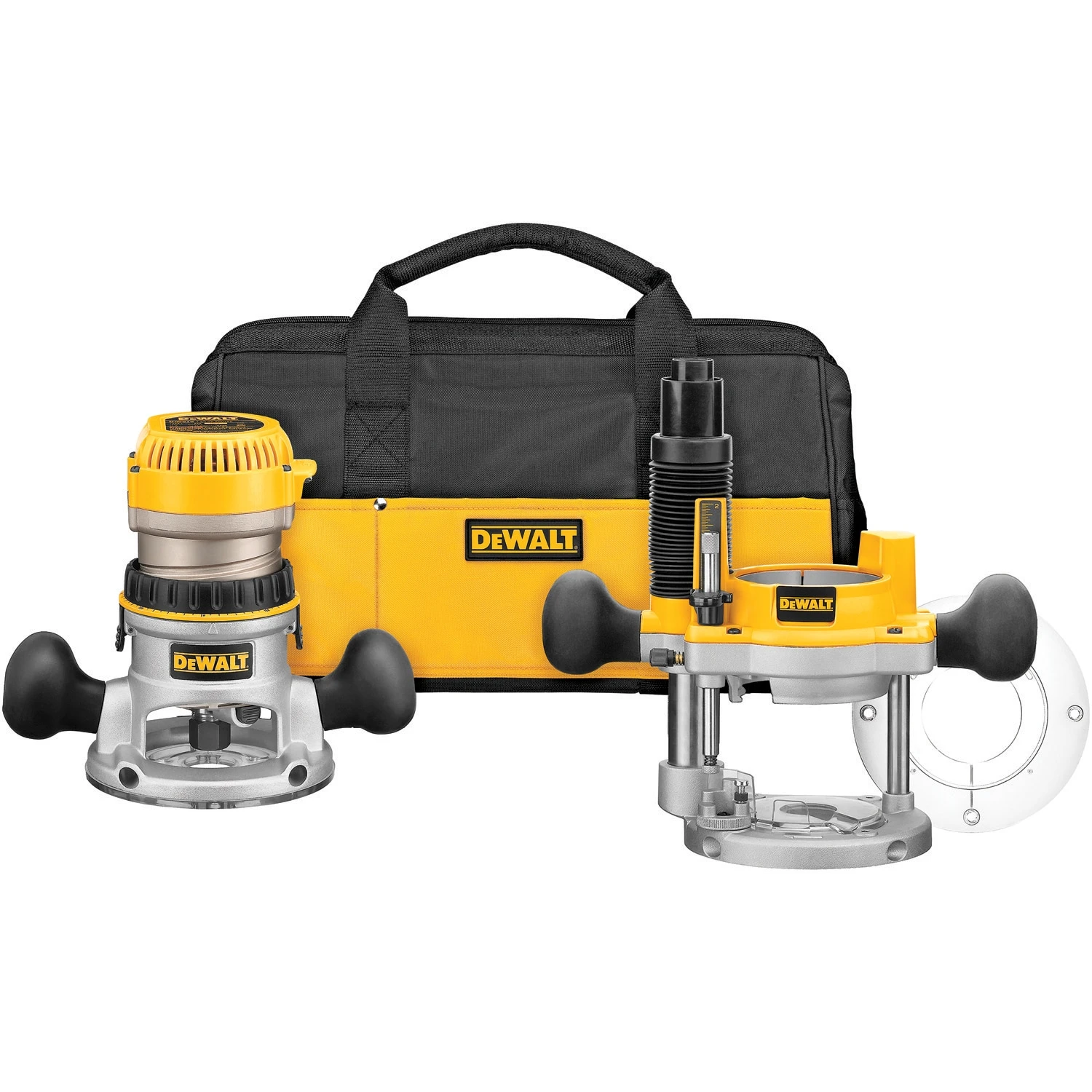 Brand new β DEWALT Routers 1/4-in and 1/2-in 2.25-HP Variable Speed Combo Fixed/Plunge Corded Router Bag π 1 Brand new β DEWALT Routers 1/4-in and 1/2-in 2.25-HP Variable Speed Combo Fixed/Plunge Corded Router Bag π