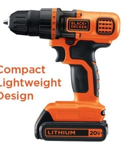 Top 10 😀 BLACK+DECKER Drills 20-volt Max 3/8-in Cordless Drill (1-Battery Included and Charger Included) 🛒 -Craftsman Sales Shop 03835062
