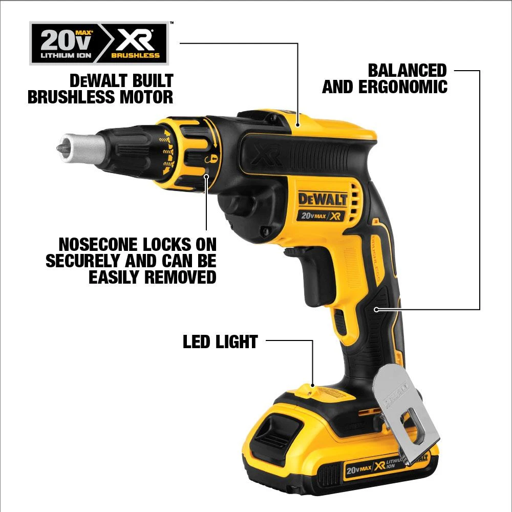 Outlet ๐ DEWALT Screw Guns XR 20-volt Max Lithium Ion (li-ion) Brushless Screw Gun Kit โ๏ธ 2 Outlet ๐ DEWALT Screw Guns XR 20-volt Max Lithium Ion (li-ion) Brushless Screw Gun Kit โ๏ธ - Image 2