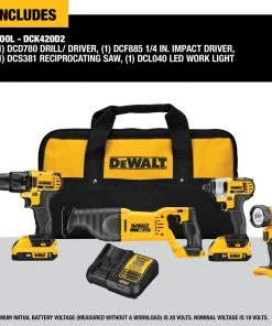 Flash Sale 🤩 DEWALT Power Tool Combo Kits 4-Tool 20-Volt Max Power Tool Combo Kit with Soft Case (2-Batteries and charger Included) ⌛ 25 Flash Sale 🤩 DEWALT Power Tool Combo Kits 4-Tool 20-Volt Max Power Tool Combo Kit with Soft Case (2-Batteries and charger Included) ⌛ -Craftsman Sales Shop 04734821