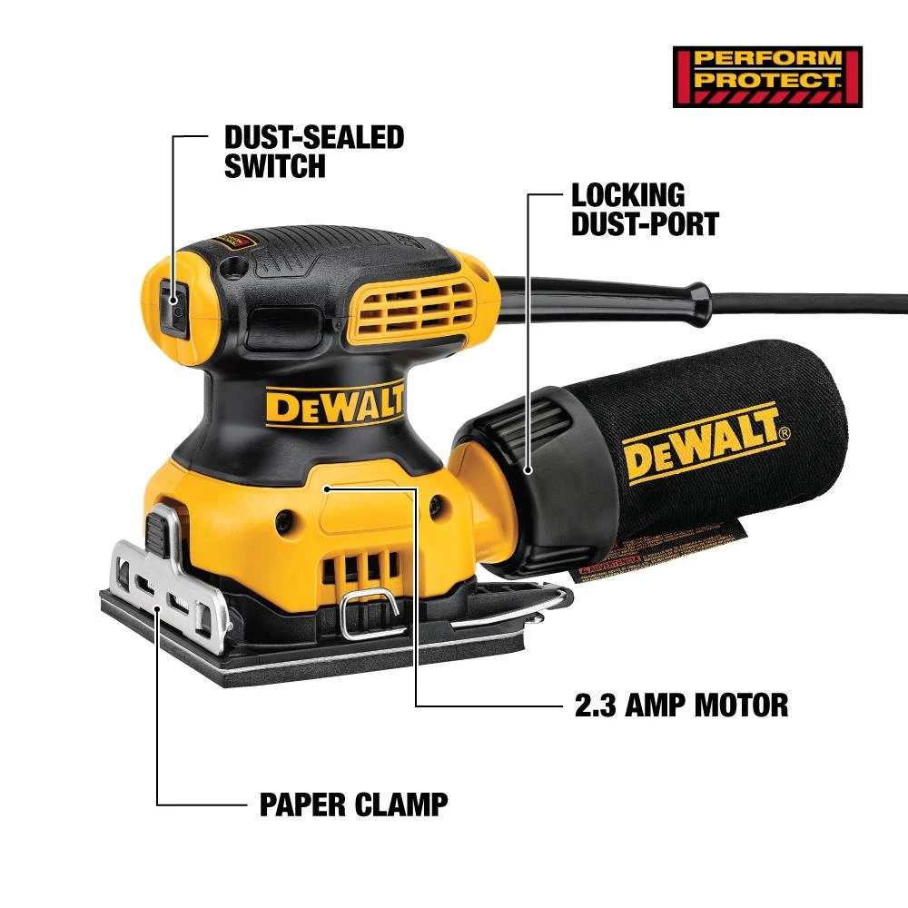 Buy π DEWALT Power Sanders 120-Volt 2.3-Amp Corded Sheet Sander with Dust Management β¨ 2 Buy π DEWALT Power Sanders 120-Volt 2.3-Amp Corded Sheet Sander with Dust Management β¨ - Image 2