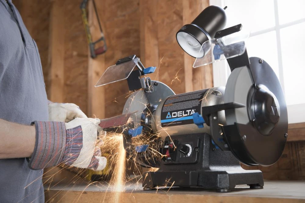 Top 10 π DELTA Bench Grinders 8-in Variable Speed Bench Grinder with Light π 2 Top 10 π DELTA Bench Grinders 8-in Variable Speed Bench Grinder with Light π - Image 2