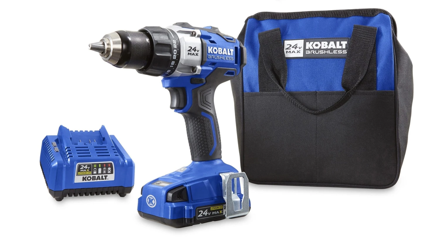 New 🔔 Kobalt Drills 24-volt Max 1/2-in Brushless Cordless Drill (1-Battery Included and Charger Included) ⌛ 1 New 🔔 Kobalt Drills 24-volt Max 1/2-in Brushless Cordless Drill (1-Battery Included and Charger Included) ⌛