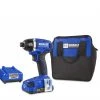 Outlet 💯 Kobalt Impact Drivers 24-volt Max Variable Speed Brushless Cordless Impact Driver (1-Battery Included) ✔️