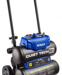 Brand new π Kobalt Air Compressors Quiet Tech 4.3-Gallon Single Stage Portable Electric Twin Stack Air Compressor π