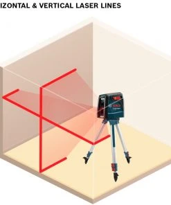 Flash Sale 🛒 Bosch Laser Levels 30-ft Red Beam Self-Leveling Cross-line Cross Laser Level with Plumb Points and Level with Case 🧨 -Craftsman Sales Shop 05466194