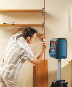 Flash Sale 🛒 Bosch Laser Levels 30-ft Red Beam Self-Leveling Cross-line Cross Laser Level with Plumb Points and Level with Case 🧨 -Craftsman Sales Shop 07800535