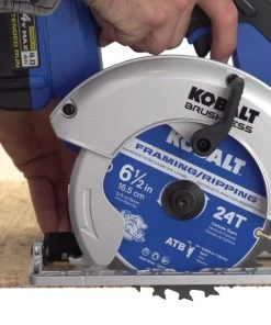 Outlet ✔️ Kobalt Circular Saws 24-Volt Max 6-1/2-in Brushless Cordless Circular Saw Circular Saw 👏 -Craftsman Sales Shop 08008214