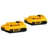 Best Sale ✨ DEWALT Power Tool Batteries & Chargers XR 20-Volt Max 2-Pack 2 Amp-Hour Lithium Power Tool Battery 🔔