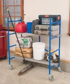 Discount 🔥 Werner Scaffolding 3.843-ft x 1.9-ft Steel Adjustable Portable Scaffold with 500 lbs. Capacity ✔️ -Craftsman Sales Shop 08177092