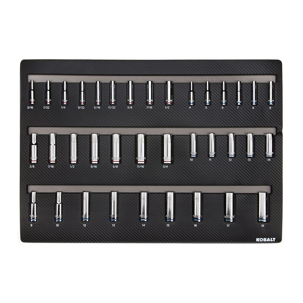 New ๐ Kobalt Mechanics Tool Sets 300-Piece Standard (SAE) and Metric Combination Polished Chrome Mechanics Tool Set (1/4-in; 3/8-in) ๐ 7 New ๐ Kobalt Mechanics Tool Sets 300-Piece Standard (SAE) and Metric Combination Polished Chrome Mechanics Tool Set (1/4-in; 3/8-in) ๐ - Image 7