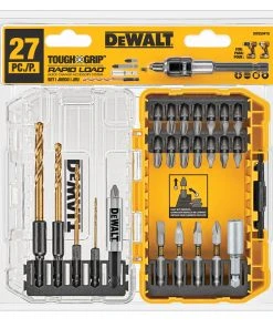 Buy ⌛ DEWALT Screwdriver Bits TOUGH GRIP Set Steel Hex Shank Screwdriver Bit Set (27-Piece) 🧨