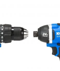Outlet ✔️ Kobalt Power Tool Combo Kits 2-Tool 24-Volt Max Brushless Power Tool Combo Kit with Soft Case (1-Battery Included and Charger Included) ❤️ -Craftsman Sales Shop 08619633