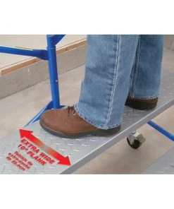 Discount 🔥 Werner Scaffolding 3.843-ft x 1.9-ft Steel Adjustable Portable Scaffold with 500 lbs. Capacity ✔️ -Craftsman Sales Shop 08677751