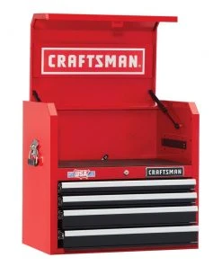 Deals ⭐ CRAFTSMAN Top Tool Chests 2000 Series 26-in W x 24.5-in H 4-Drawer Steel Tool Chest (Red) ❤️