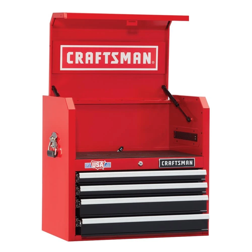 Deals ⭐ CRAFTSMAN Top Tool Chests 2000 Series 26-in W x 24.5-in H 4-Drawer Steel Tool Chest (Red) ❤️ 1 Deals ⭐ CRAFTSMAN Top Tool Chests 2000 Series 26-in W x 24.5-in H 4-Drawer Steel Tool Chest (Red) ❤️