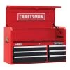 Outlet ✨ CRAFTSMAN Top Tool Chests 2000 Series 40.5-in W x 24.5-in H 6-Drawer Steel Tool Chest (Red) 🥰