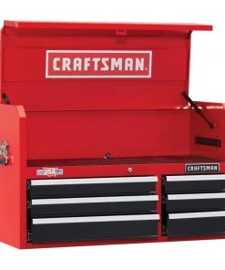 Outlet β¨ CRAFTSMAN Top Tool Chests 2000 Series 40.5-in W x 24.5-in H 6-Drawer Steel Tool Chest (Red) π₯°