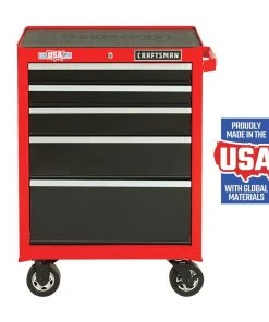 Brand new β€οΈ CRAFTSMAN Bottom Tool Cabinets 2000 Series 26.5-in W x 37.5-in H 5-Drawer Steel Rolling Tool Cabinet (Red) β¨