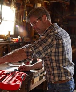 Best deal 🎁 CRAFTSMAN Mechanics Tool Sets 81-Piece Standard (SAE) and Metric Combination Gunmetal Chrome Mechanics Tool Set (1/4-in; 3/8-in) ❤️ -Craftsman Sales Shop 09223707 scaled