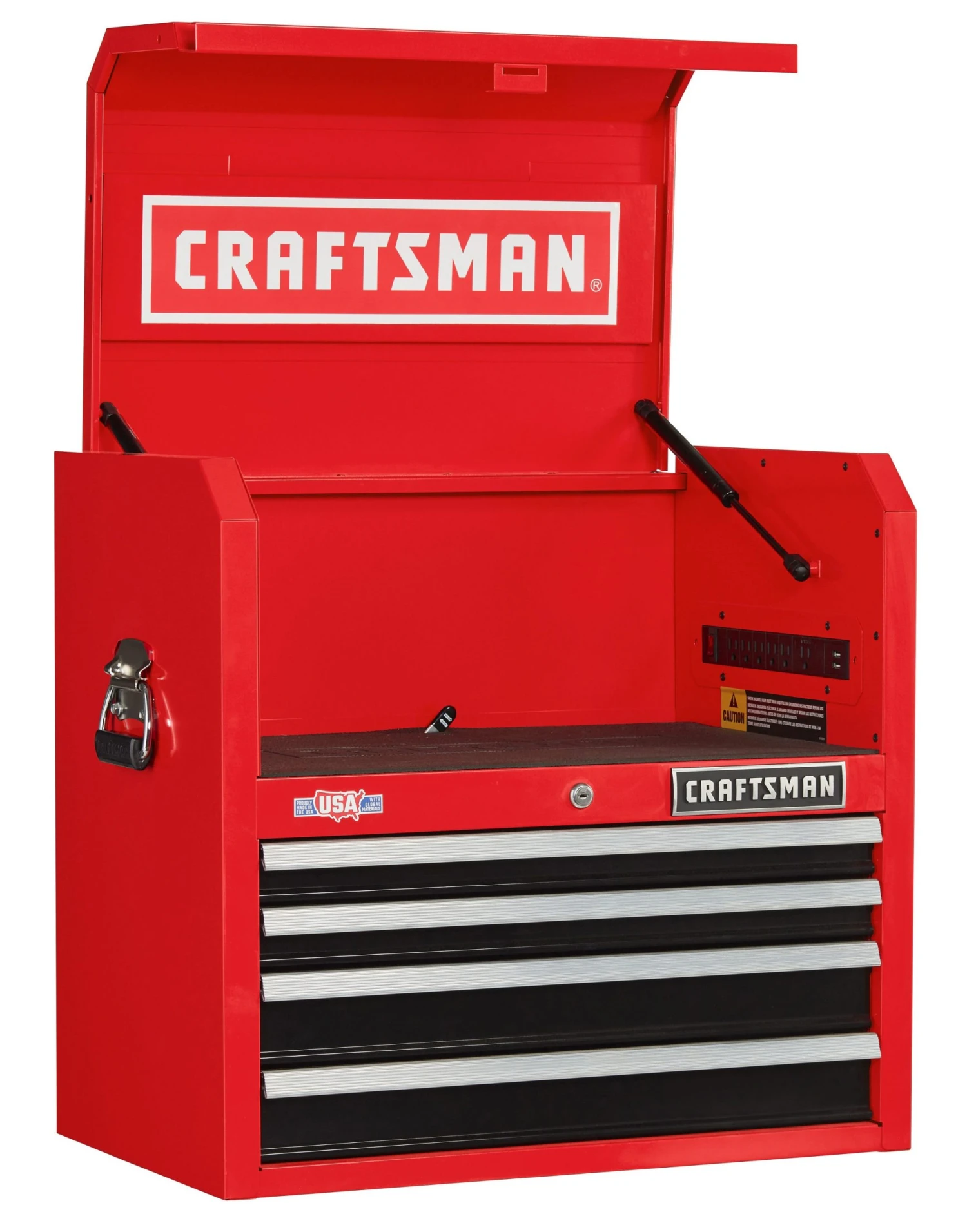 Deals ⭐ CRAFTSMAN Top Tool Chests 2000 Series 26-in W x 24.5-in H 4-Drawer Steel Tool Chest (Red) ❤️ 4 Deals ⭐ CRAFTSMAN Top Tool Chests 2000 Series 26-in W x 24.5-in H 4-Drawer Steel Tool Chest (Red) ❤️ - Image 4