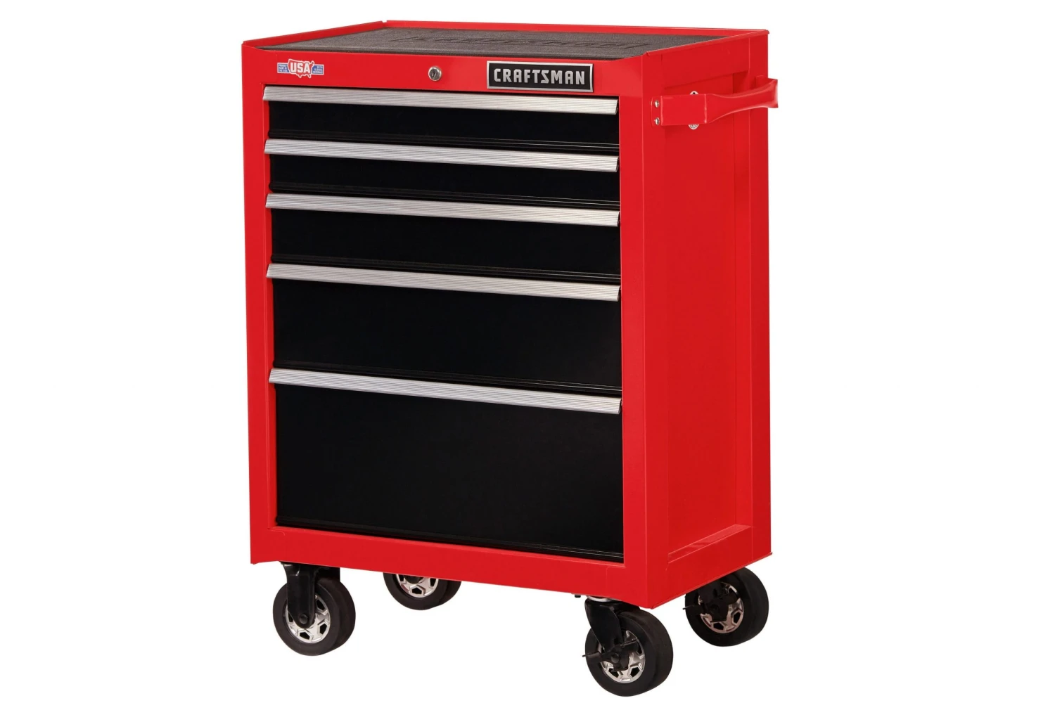 Brand new ❤️ CRAFTSMAN Bottom Tool Cabinets 2000 Series 26.5-in W x 37.5-in H 5-Drawer Steel Rolling Tool Cabinet (Red) ✨ 5 Brand new ❤️ CRAFTSMAN Bottom Tool Cabinets 2000 Series 26.5-in W x 37.5-in H 5-Drawer Steel Rolling Tool Cabinet (Red) ✨ - Image 5