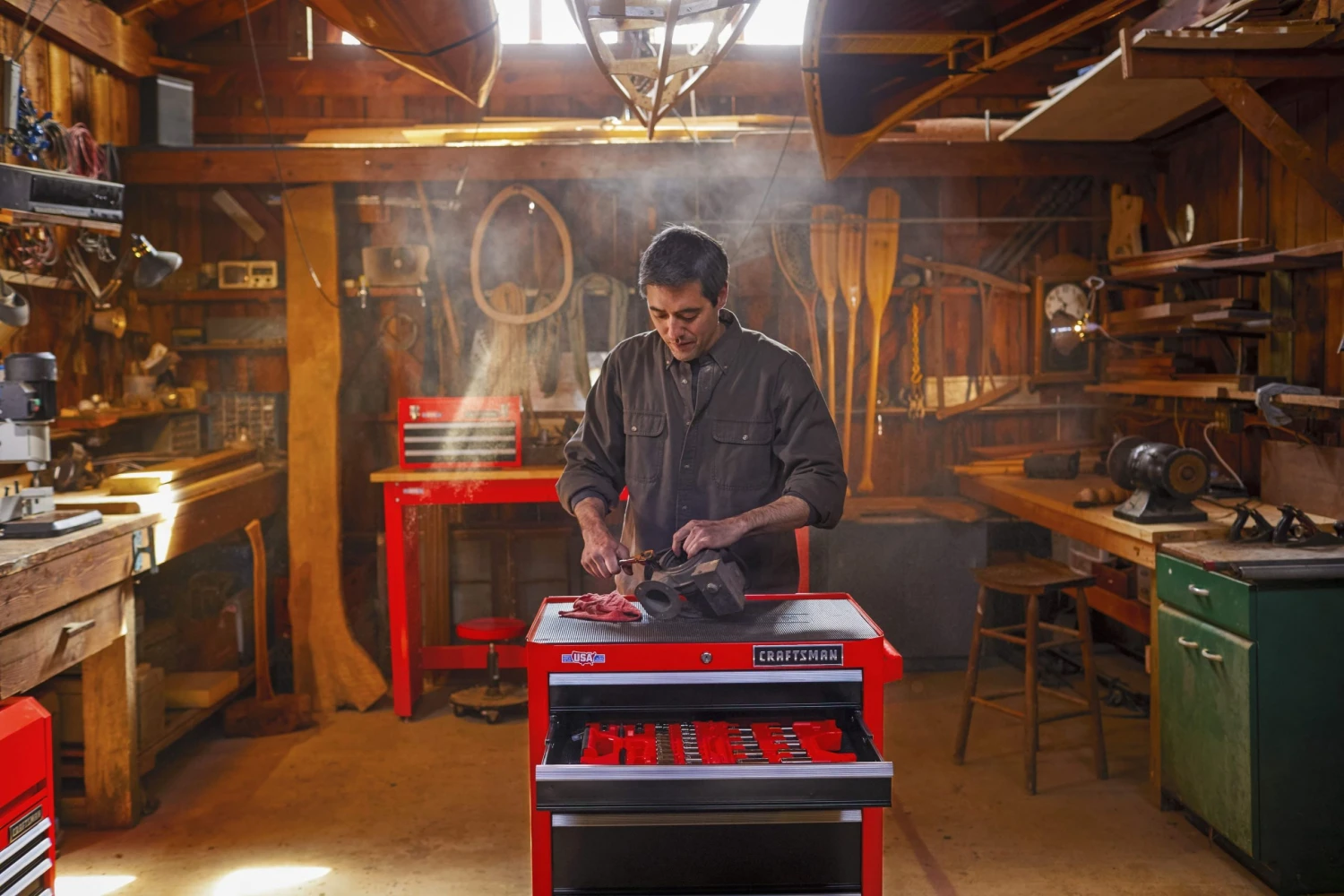 Brand new ❤️ CRAFTSMAN Bottom Tool Cabinets 2000 Series 26.5-in W x 37.5-in H 5-Drawer Steel Rolling Tool Cabinet (Red) ✨ 8 Brand new ❤️ CRAFTSMAN Bottom Tool Cabinets 2000 Series 26.5-in W x 37.5-in H 5-Drawer Steel Rolling Tool Cabinet (Red) ✨ - Image 8