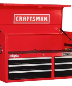 Outlet ✨ CRAFTSMAN Top Tool Chests 2000 Series 40.5-in W x 24.5-in H 6-Drawer Steel Tool Chest (Red) 🥰 -Craftsman Sales Shop 09223746 scaled