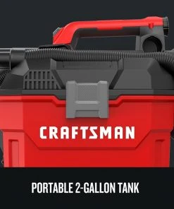 Best deal ✨ CRAFTSMAN Shop Vacuums V20 20-Volt Max 2-Gallon Cordless Portable Wet/Dry Shop Vacuum (Battery Not Included) 👍 -Craftsman Sales Shop 09224760