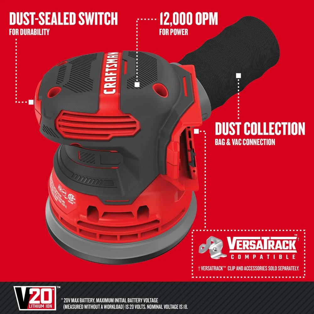 Coupon β CRAFTSMAN Power Sanders V20 20-Volt Cordless Random Orbital Sander with Dust Management π 2 Coupon β CRAFTSMAN Power Sanders V20 20-Volt Cordless Random Orbital Sander with Dust Management π - Image 2