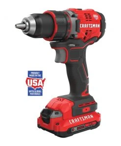 Craftsman Sales Shop 22 Cheapest ⌛ CRAFTSMAN Drills V20 20-volt Max 1/2-in Brushless Cordless Drill (2-Batteries Included and Charger Included) ✔️