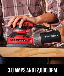 New ✨ CRAFTSMAN Power Sanders 120-Volt 3-Amp Corded Random Orbital Sander with Dust Management ✔️ -Craftsman Sales Shop 09224838