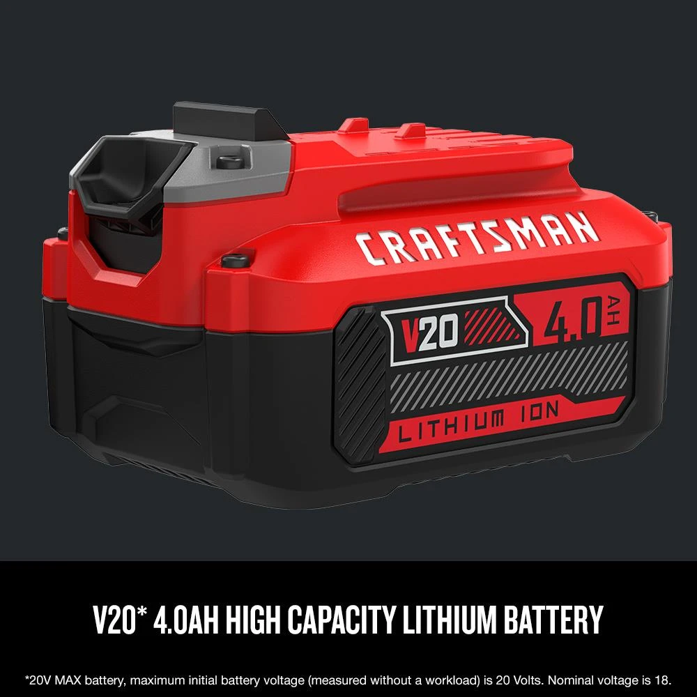 Budget π₯° CRAFTSMAN Power Tool Batteries & Chargers V20 20-Volt Max 4 Amp-Hour Lithium Power Tool Battery β 3 Budget π₯° CRAFTSMAN Power Tool Batteries & Chargers V20 20-Volt Max 4 Amp-Hour Lithium Power Tool Battery β - Image 3
