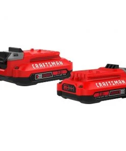 Wholesale 🌟 CRAFTSMAN Power Tool Batteries & Chargers V20 20-Volt Max 2-Pack 2 Amp-Hour Lithium Power Tool Battery ⌛