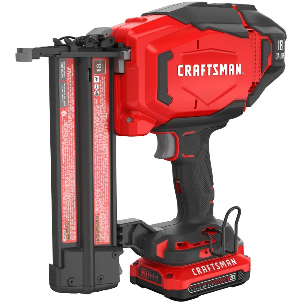 New โ CRAFTSMAN Nailers V20 18-Gauge 20-Volt Max Cordless Brad Nailer ๐ 1 New โ CRAFTSMAN Nailers V20 18-Gauge 20-Volt Max Cordless Brad Nailer ๐
