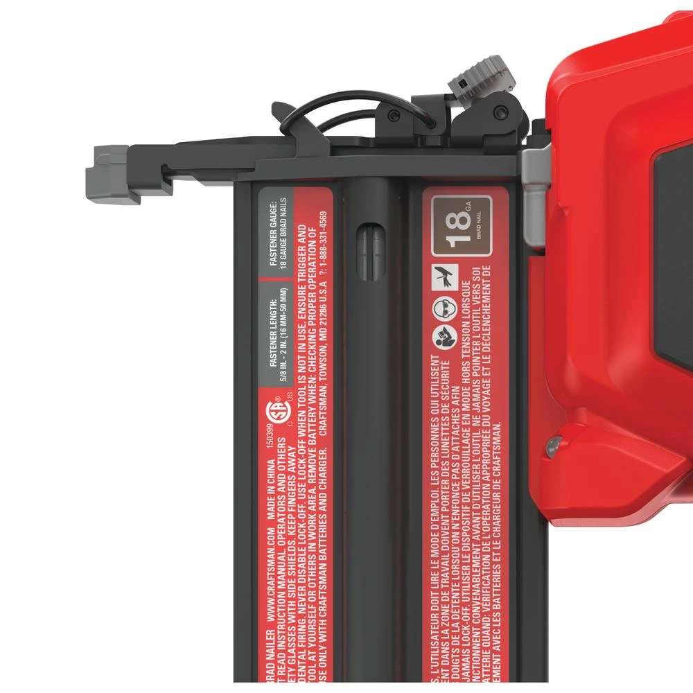 New โ CRAFTSMAN Nailers V20 18-Gauge 20-Volt Max Cordless Brad Nailer ๐ 4 New โ CRAFTSMAN Nailers V20 18-Gauge 20-Volt Max Cordless Brad Nailer ๐ - Image 4