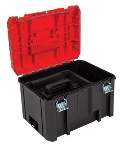 Best Pirce 🛒 CRAFTSMAN Portable Tool Boxes VERSASTACK System 17-in Red Plastic Lockable Tool Box ❤️ -Craftsman Sales Shop 09729736