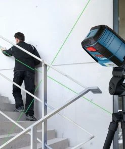 Budget 🔥 Bosch Laser Levels VisiMax 40-ft Green Beam Self-Leveling Cross-line Cross Laser Level 🔔 -Craftsman Sales Shop 09818350 scaled