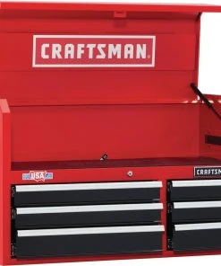 Outlet ✨ CRAFTSMAN Top Tool Chests 2000 Series 40.5-in W x 24.5-in H 6-Drawer Steel Tool Chest (Red) 🥰 -Craftsman Sales Shop 09861049