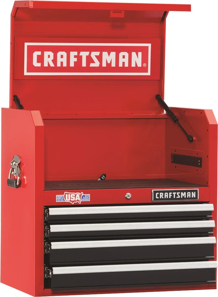 Deals ⭐ CRAFTSMAN Top Tool Chests 2000 Series 26-in W x 24.5-in H 4-Drawer Steel Tool Chest (Red) ❤️ 17 Deals ⭐ CRAFTSMAN Top Tool Chests 2000 Series 26-in W x 24.5-in H 4-Drawer Steel Tool Chest (Red) ❤️ - Image 17
