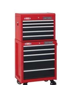 Outlet 😀 CRAFTSMAN Bottom Tool Cabinets 2000 Series 26.5-in W x 34-in H 5-Drawer Steel Rolling Tool Cabinet (Red) ⌛ -Craftsman Sales Shop 09985706 scaled