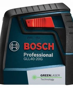 Budget 🔥 Bosch Laser Levels VisiMax 40-ft Green Beam Self-Leveling Cross-line Cross Laser Level 🔔 -Craftsman Sales Shop 10680427