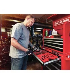 Best deal 🎁 CRAFTSMAN Mechanics Tool Sets 81-Piece Standard (SAE) and Metric Combination Gunmetal Chrome Mechanics Tool Set (1/4-in; 3/8-in) ❤️ -Craftsman Sales Shop 10996629