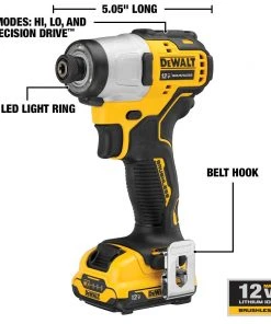 Deals ❤️ DEWALT Impact Drivers XTREME 12-volt Max 1/4-in Variable Speed Brushless Cordless Impact Driver (2-Batteries Included) ⭐ -Craftsman Sales Shop 11236712
