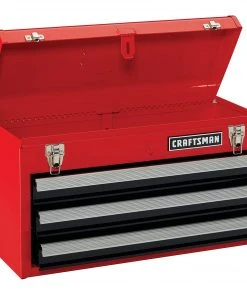 Flash Sale 😉 CRAFTSMAN Portable Tool Boxes Portable 20.5-in Ball-bearing 3-Drawer Red Steel Lockable Tool Box 👏 -Craftsman Sales Shop 11587709