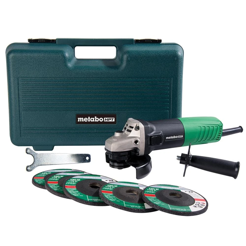 Promo β¨ Metabo HPT Angle Grinders 4.5-in 6.2 Amps Sliding Switch Corded Angle Grinder π€© 1 Promo β¨ Metabo HPT Angle Grinders 4.5-in 6.2 Amps Sliding Switch Corded Angle Grinder π€©