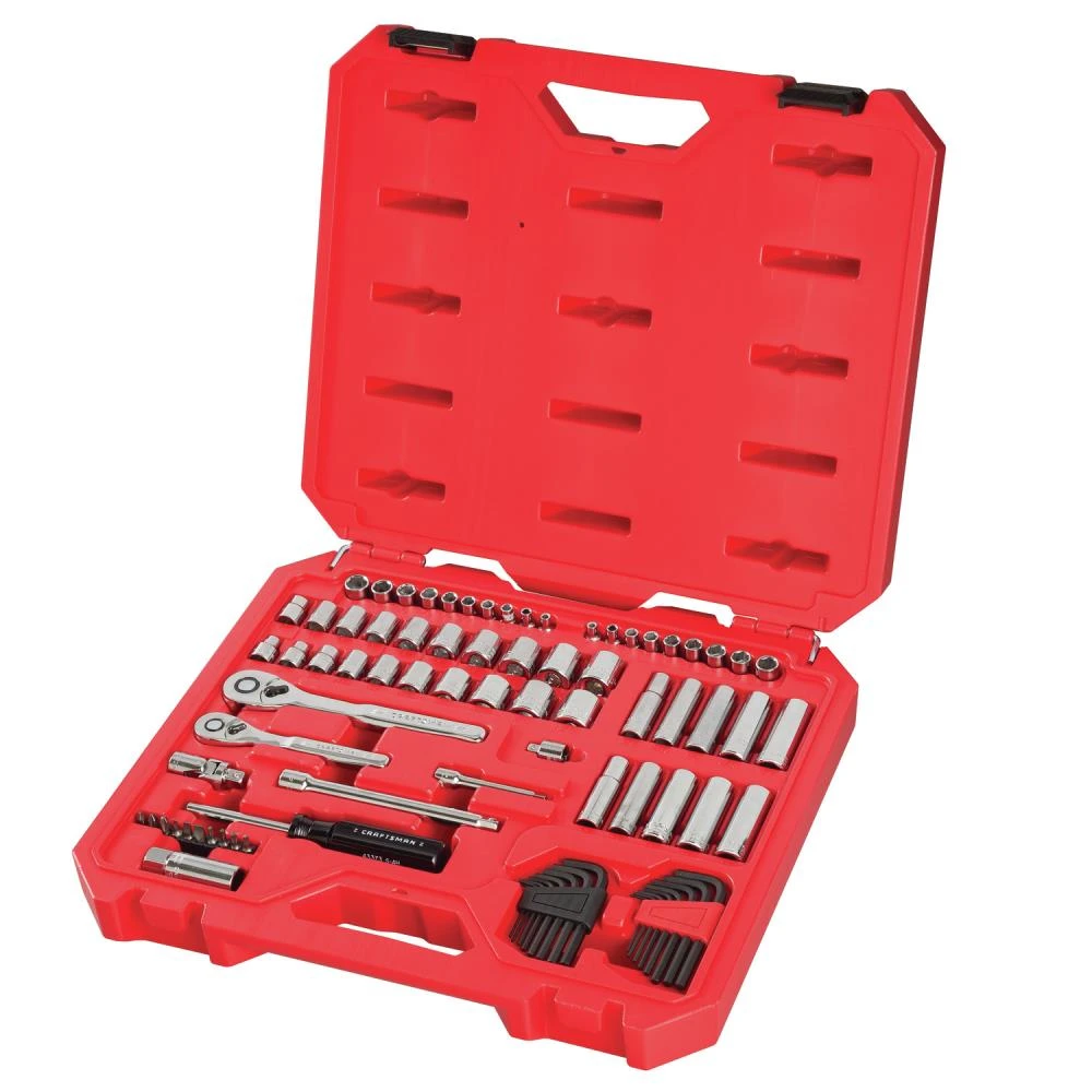 Buy β CRAFTSMAN Mechanics Tool Sets 83-Piece Standard (SAE) and Metric Combination Polished Chrome Mechanics Tool Set (1/4-in; 3/8-in) π 4 Buy β CRAFTSMAN Mechanics Tool Sets 83-Piece Standard (SAE) and Metric Combination Polished Chrome Mechanics Tool Set (1/4-in; 3/8-in) π - Image 4