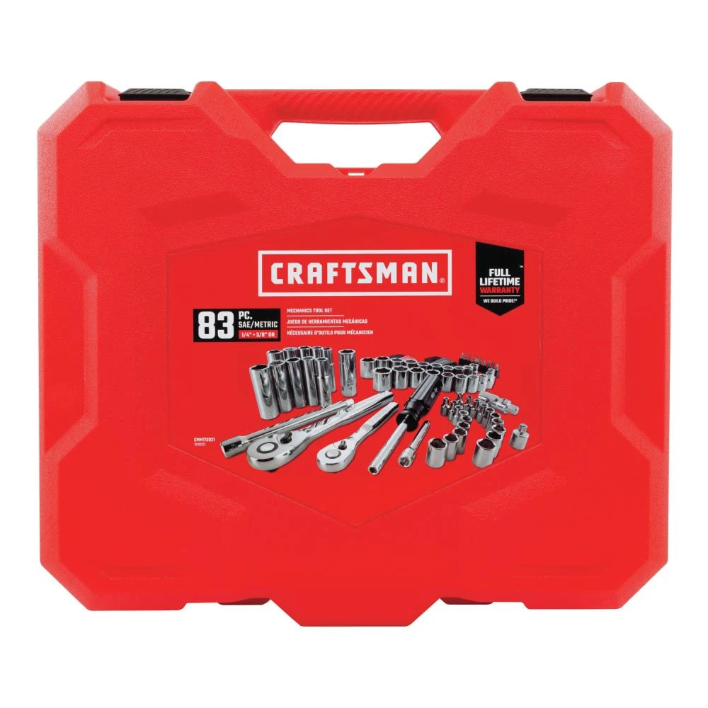 Buy β CRAFTSMAN Mechanics Tool Sets 83-Piece Standard (SAE) and Metric Combination Polished Chrome Mechanics Tool Set (1/4-in; 3/8-in) π 5 Buy β CRAFTSMAN Mechanics Tool Sets 83-Piece Standard (SAE) and Metric Combination Polished Chrome Mechanics Tool Set (1/4-in; 3/8-in) π - Image 5