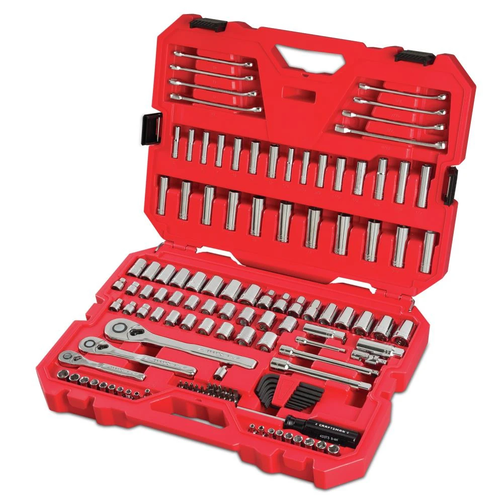 Discount ๐ CRAFTSMAN Mechanics Tool Sets 135-Piece Standard (SAE) and Metric Combination Polished Chrome Mechanics Tool Set (1/4-in; 3/8-in) ๐ 4 Discount ๐ CRAFTSMAN Mechanics Tool Sets 135-Piece Standard (SAE) and Metric Combination Polished Chrome Mechanics Tool Set (1/4-in; 3/8-in) ๐ - Image 4